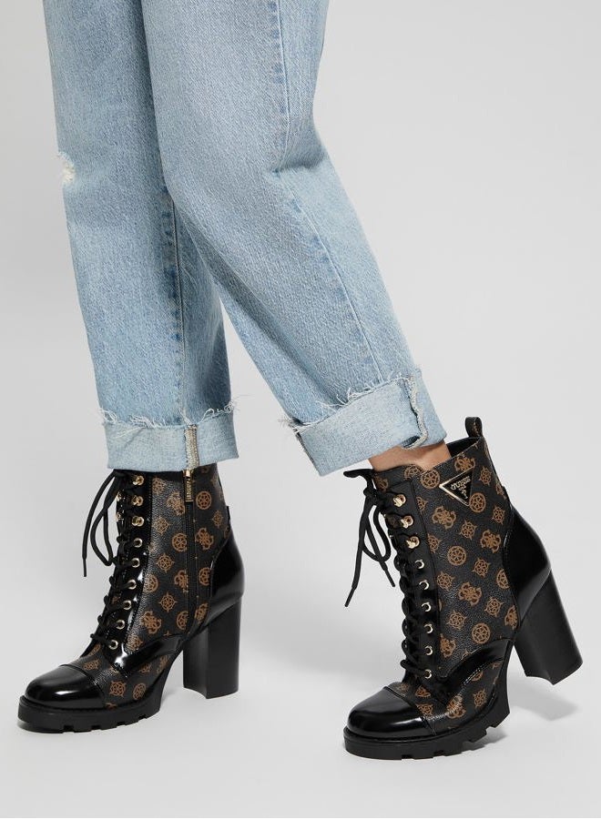 GUESS Women's Neadyn Ankle Boot, Black Multi, 9 - Image 2
