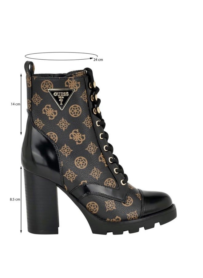 GUESS Women's Neadyn Ankle Boot, Black Multi, 9 - Image 3