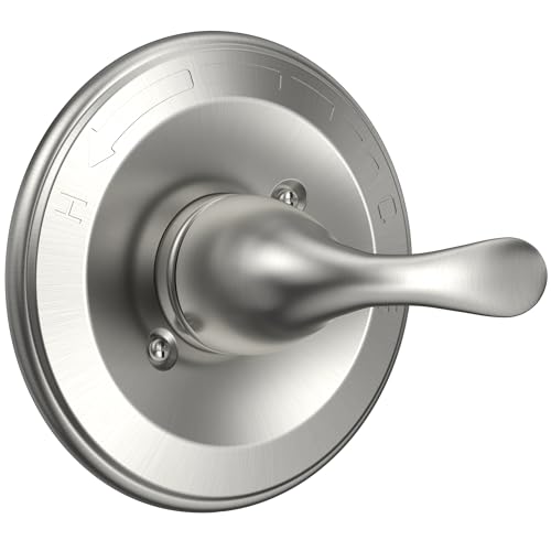 KANDENT Replacement for D Faucet 13 Series Single-Function Shower Valve Trim Kit, Shower Handle, Brushed Nickel Shower Trim Kit T13020-SS (Cartridge and Valve Not Included) - Image 1