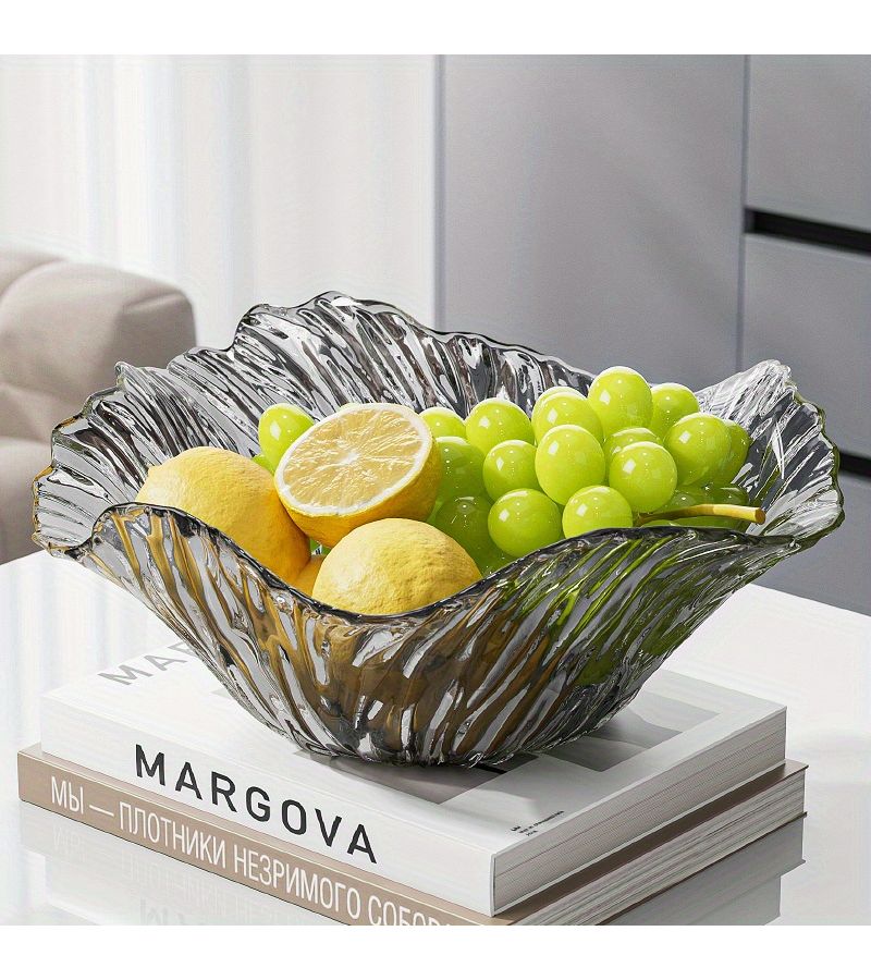 Golden Petal Fruit Bowl Vegetable Salad Plate Nordic Creative Home Kitchen Restaurant Party Use - Image 5