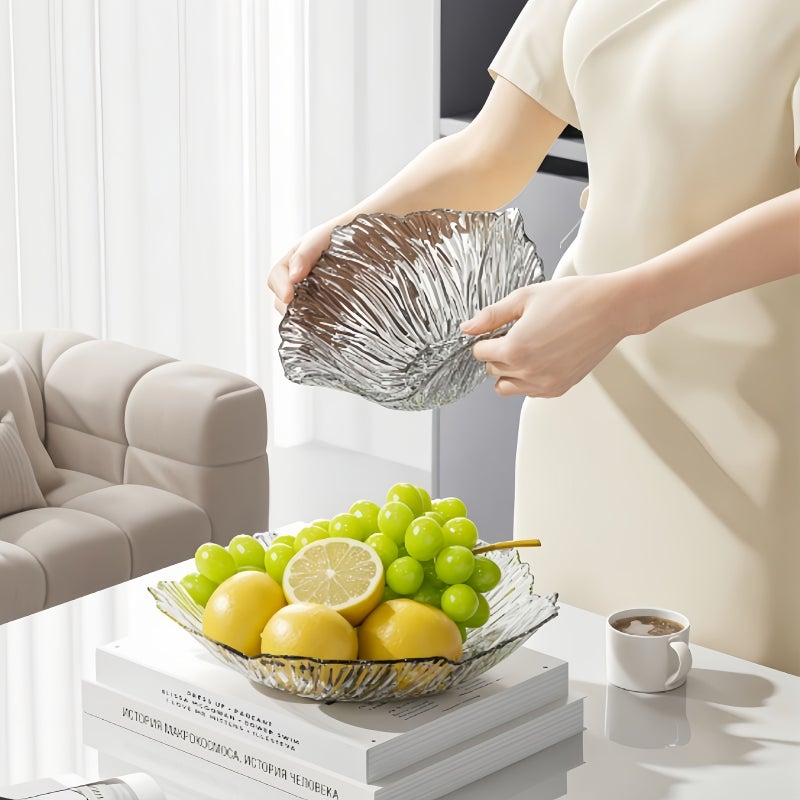 Golden Petal Fruit Bowl Vegetable Salad Plate Nordic Creative Home Kitchen Restaurant Party Use - Image 4
