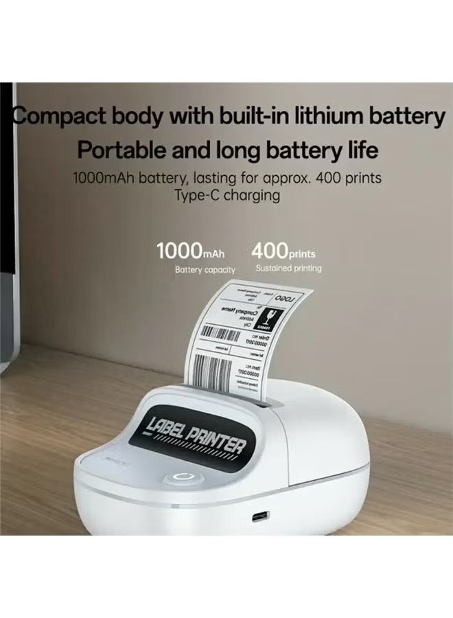 Yesido IDO SP10 High-Speed Portable Thermal Label Printer, Bluetooth & USB, Ink-Free - Image 2