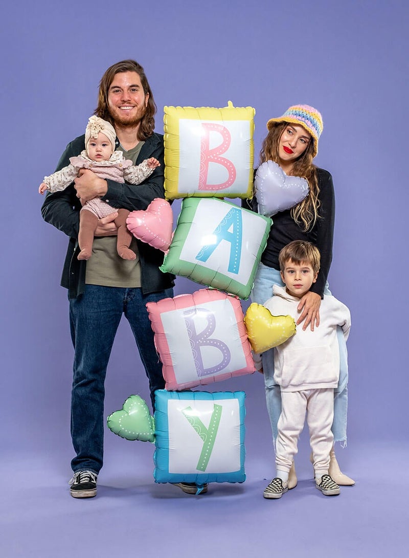 Betallic 63" Foil Balloon Delivery Baby Blocks - Image 2
