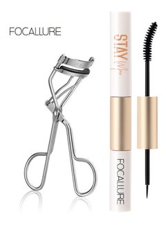 FOCALLURE Set of Eyelash Curler + Staymax Waterproof Mascara & Eyeliner 2 in 1  - Image 1