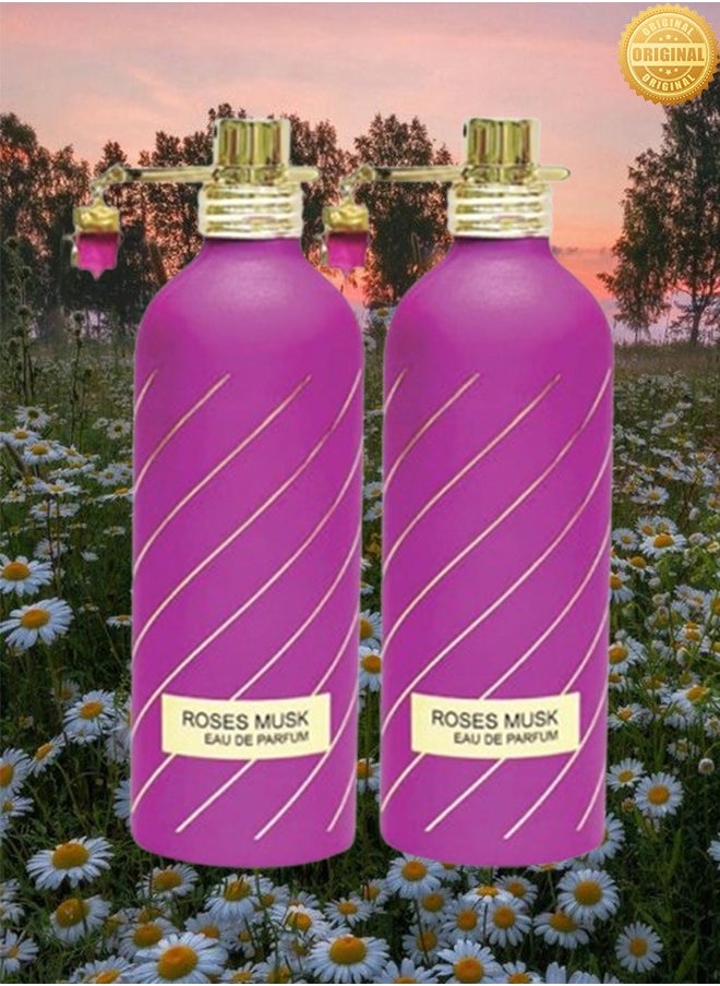 bellezza 2 Pieces Rose Musk Bellezza Paris Perfume EDP 100ML  - Image 1