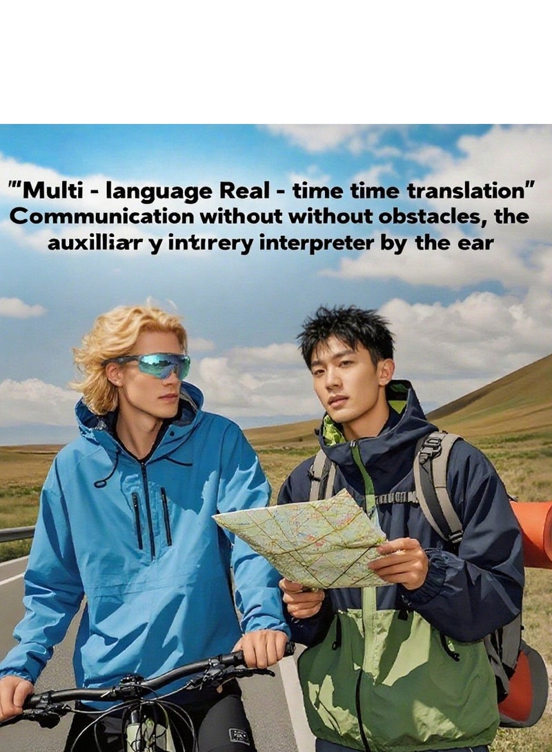 هيونداي النظارات الذكية، نظارات ذكية بذكاء اصطناعي وبلوتوث مع سماعة، تدعم الترجمة الفورية بـ 144 لغة، دردشة بالذكاء الاصطناعي، تشغيل الموسيقى، حماية من الأشعة فوق البنفسجية، إصدار بلوتوث 5.4، للرجال والنساء (اللون الأسود النبيل) - Image 4
