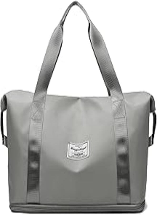 U/D Womens travel bags, Large Capacity Folding Travel Bag, Grey, 