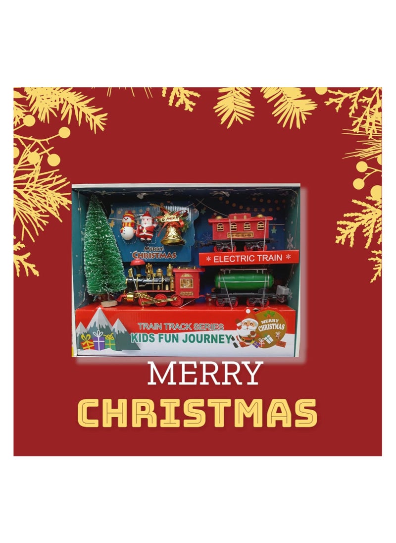 TOY GARDEN Christmas Train Set - Toy Train Set with Lights and Sounds, Round Railway Tracks for Under / Around The Christmas Tree Gift for Kids Children  - Image 5