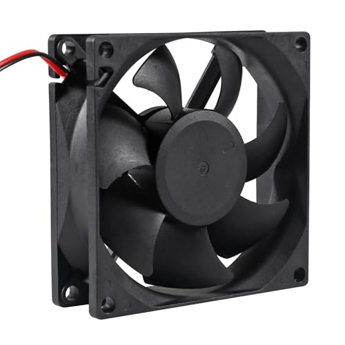 PGSA2Z 4 Pack 80mm Cooling Fan 80x80x25mm DC 12V Brushless Computer Case Fan with 2-Pin XH2.54 Connector for PC DIY Electronics - Image 5