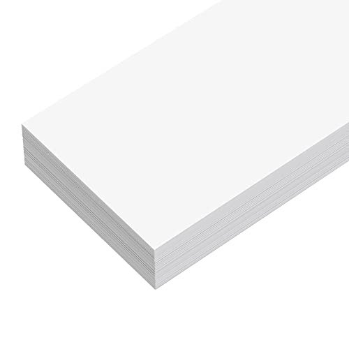 Reskid Unlined Paper Strips - Thick Paper - 80lb Cardstock - 2 x 25 Inches, White, Pack of 100 - Ideal for Classrooms, Offices, or Homes (2x25) - Image 2