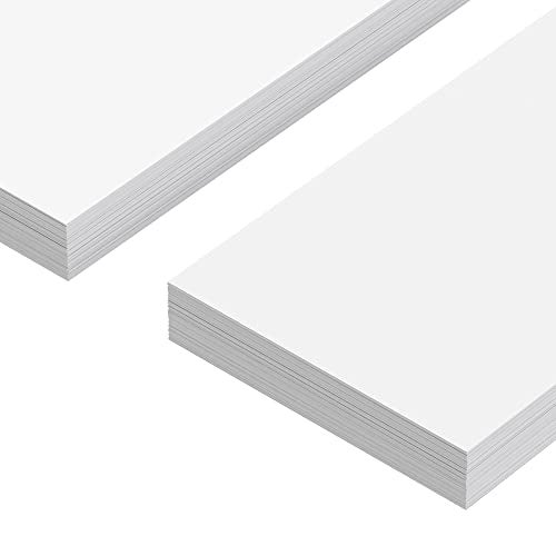 Reskid Unlined Paper Strips - Thick Paper - 80lb Cardstock - 2 x 25 Inches, White, Pack of 100 - Ideal for Classrooms, Offices, or Homes (2x25) - Image 3