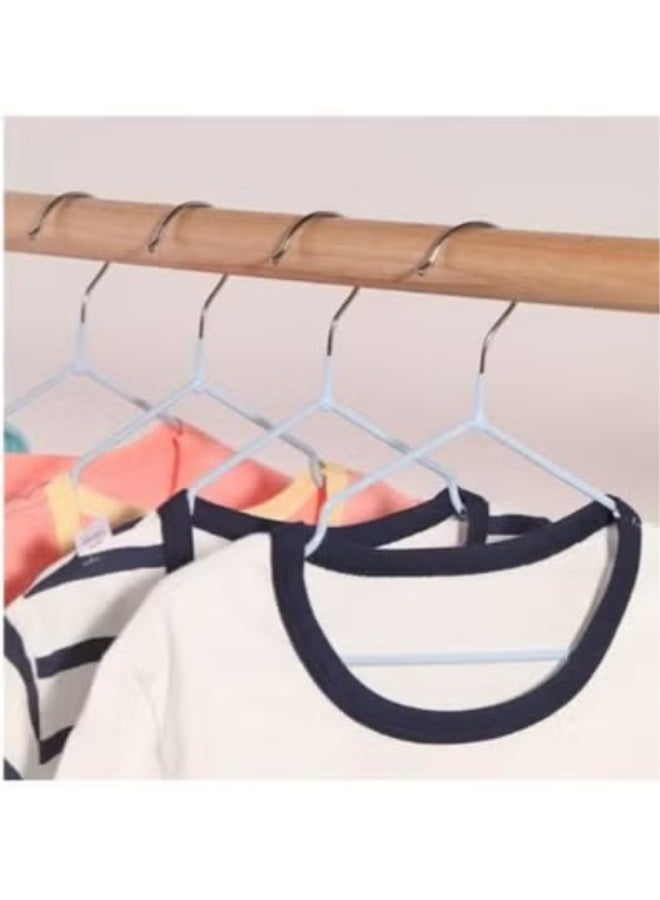 Stainless Steel Coated Silicone Laundry Hanger for Adults, Space Saving, Assorted Colors - Image 4