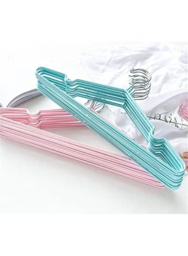 Stainless Steel Coated Silicone Laundry Hanger for Adults, Space Saving, Assorted Colors - Image 5
