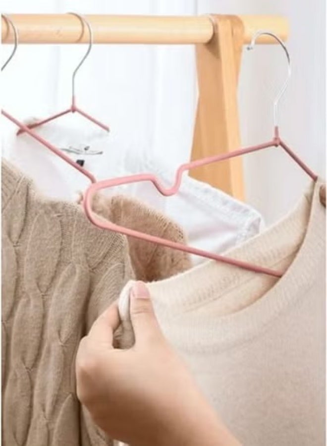 Stainless Steel Coated Silicone Laundry Hanger for Adults, Space Saving, Assorted Colors - Image 2