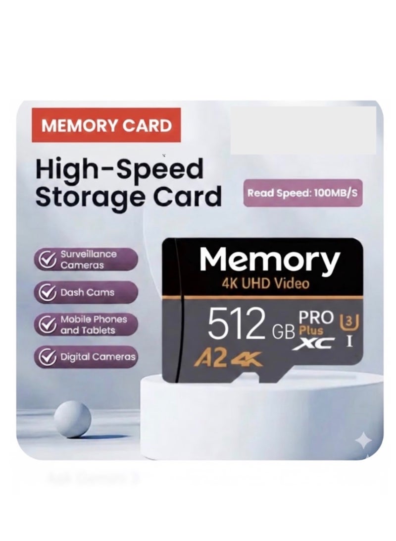 Memory Card 512GB 4K UHD Pro Plus – High Performance Storage for Mobile, Tablets, Toys, and Gaming Devices - Image 2