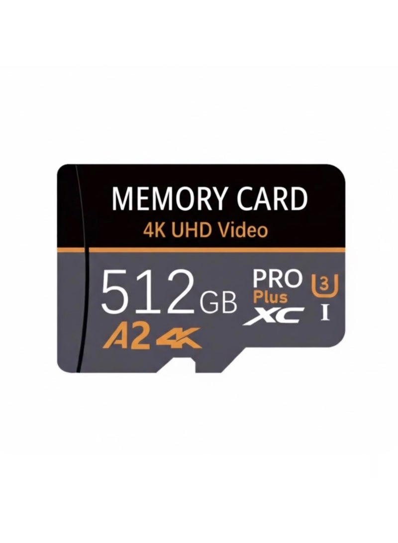 Memory Card 512GB 4K UHD Pro Plus – High Performance Storage for Mobile, Tablets, Toys, and Gaming Devices - Image 1