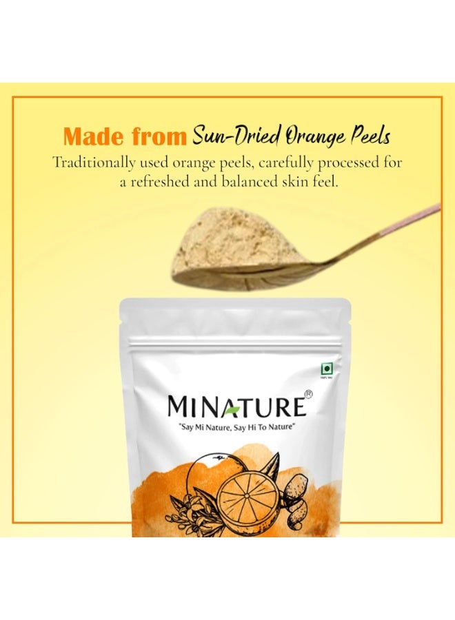 Mi Nature Orange Peel Powder | Natural Citrus Aurantium Vitamin C | Ideal for DIY Face Pack| Cleansing, D-Tan & Oil Control Mask | Best For Skincare | No Preservative Chemical | 100g(3.5oz) - Image 3