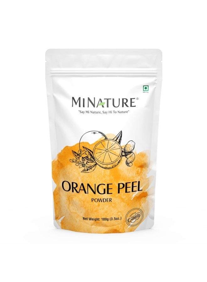 Mi Nature Orange Peel Powder | Natural Citrus Aurantium Vitamin C | Ideal for DIY Face Pack| Cleansing, D-Tan & Oil Control Mask | Best For Skincare | No Preservative Chemical | 100g(3.5oz) - Image 1