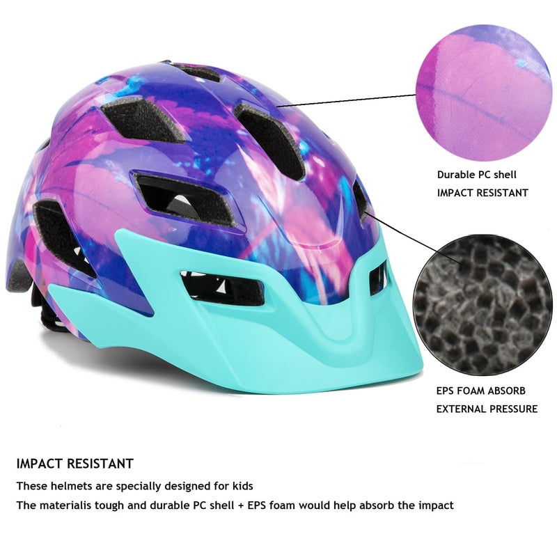 EXCLUSKY Kids Helmet, Exclusky Kids Bike Helmet Adjustable Safety Lightweight Children Bicycle For Skating Cycling Scooter Boys And Girls Bicycle Helmets Ages 5+ - Image 3