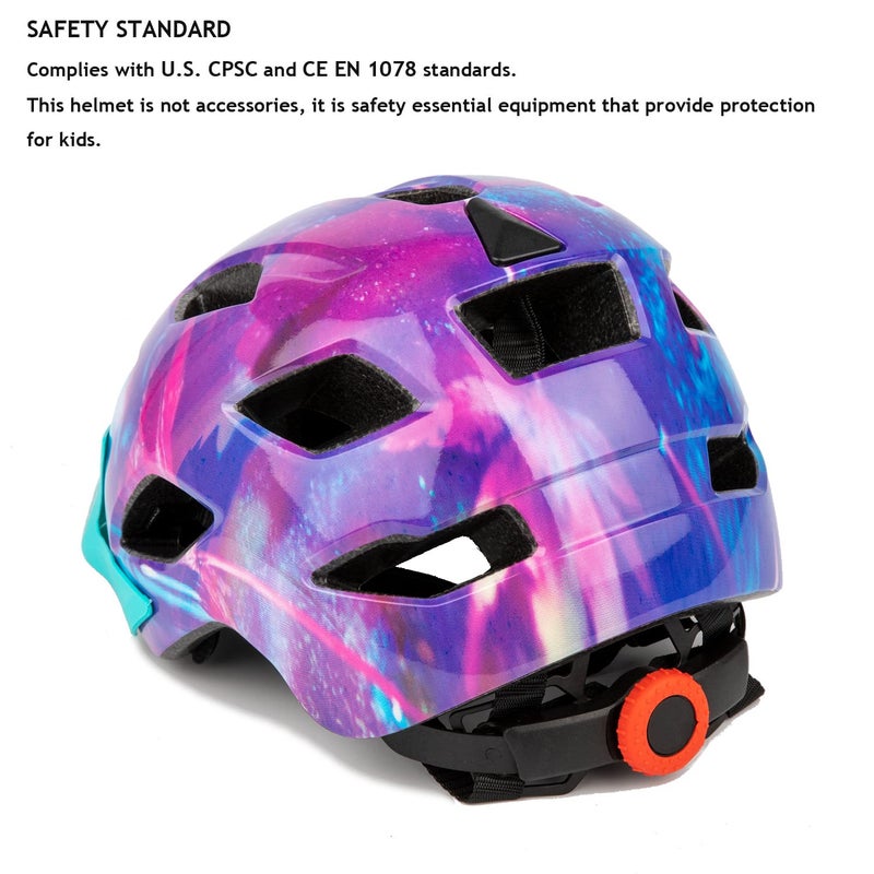 EXCLUSKY Kids Helmet, Exclusky Kids Bike Helmet Adjustable Safety Lightweight Children Bicycle For Skating Cycling Scooter Boys And Girls Bicycle Helmets Ages 5+ - Image 4