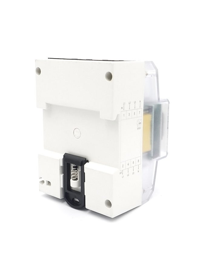 Generic - 3 Phase 4 Wire Energy Meter 220/380V 5-80A Energy Consumption kWh Meter DIN Rail Installation Digital Electric Power Meter with LCD Backlight Display - Image 1