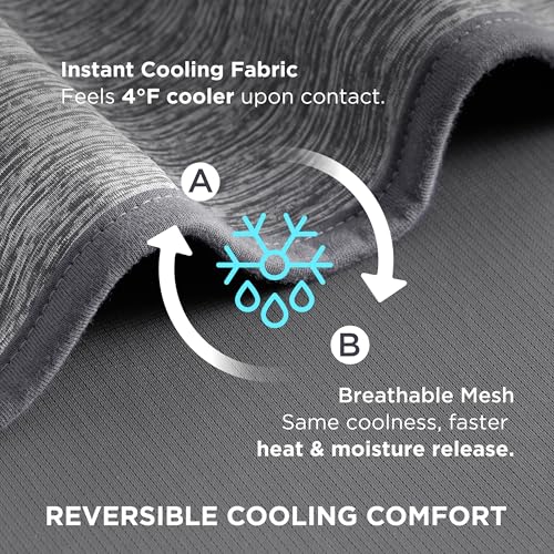 Bedsure Summer Cooling Blanket Twin XL for Hot Sleepers with Sports Mesh Design, Arc-Chill Q-Max 0.4 Lightweight Breathable Ice Cold Blankets for College Dorm, 60 x 90 Inches, Mesh Grey - Image 4