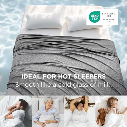 Bedsure Summer Cooling Blanket Twin XL for Hot Sleepers with Sports Mesh Design, Arc-Chill Q-Max 0.4 Lightweight Breathable Ice Cold Blankets for College Dorm, 60 x 90 Inches, Mesh Grey - Image 5