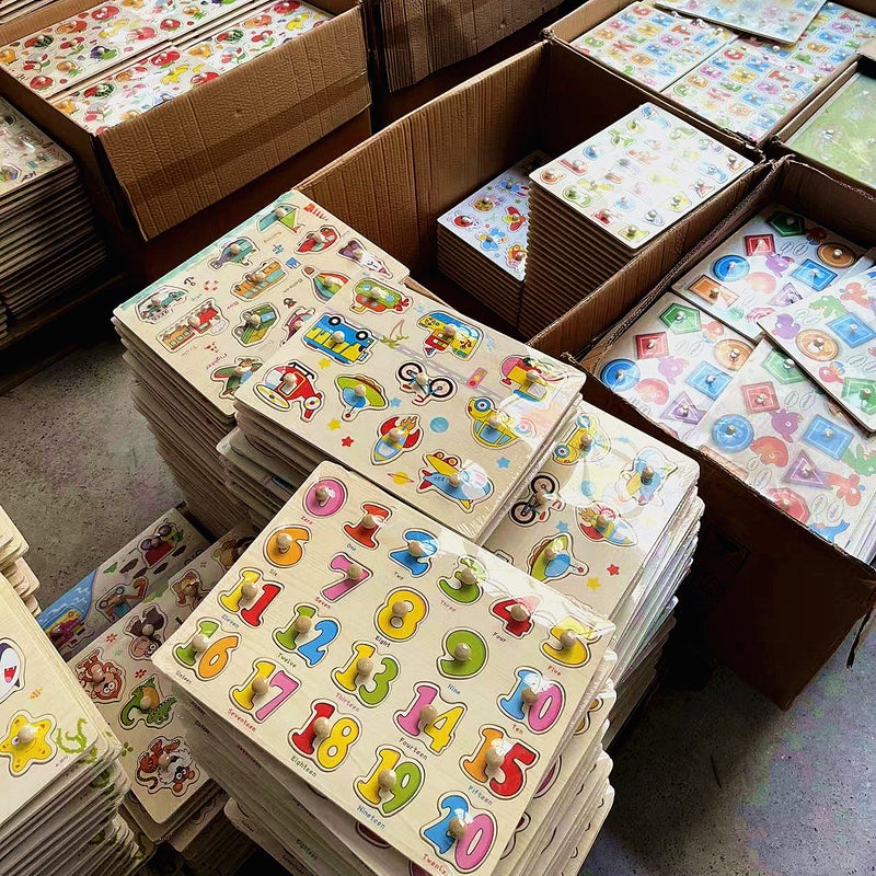 Puzzle Children'S Puzzle Toy 0.2 Montessori Wooden Alphanumeric Shape - Image 2