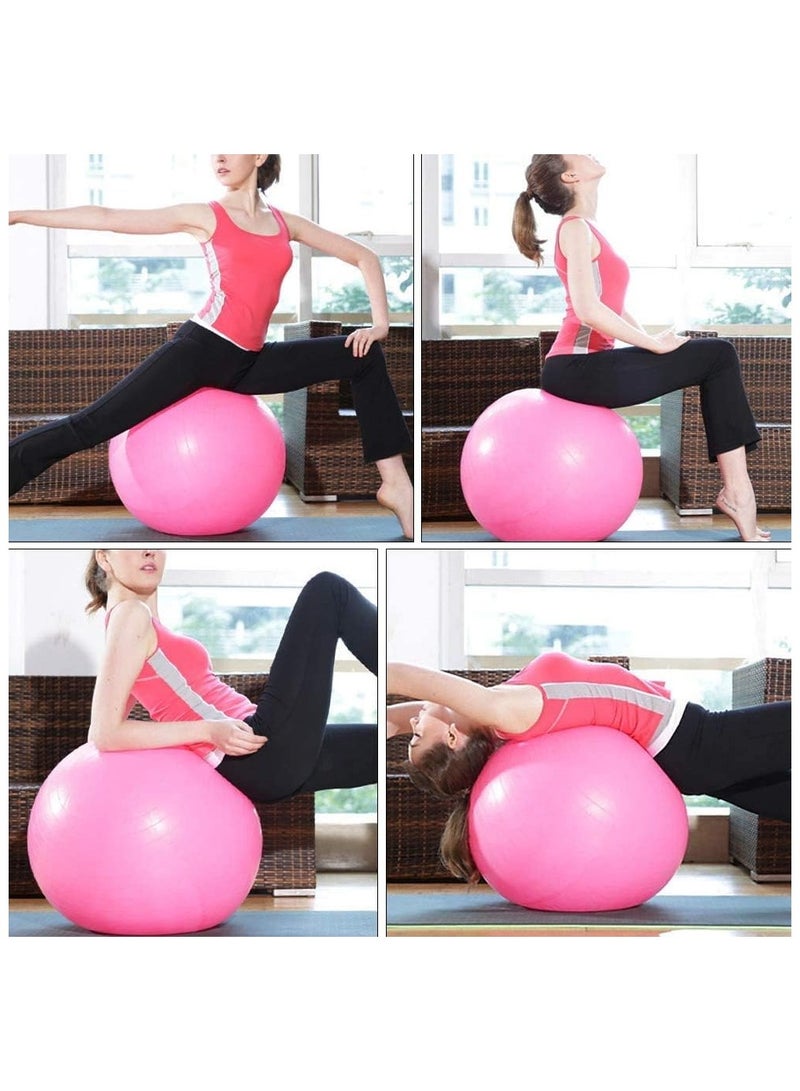 فولانري كرة اليوجا، كرة تمرين مع مضخة هواء، كرة توازن سميكة لتمارين اللياقة البدنية - Image 4