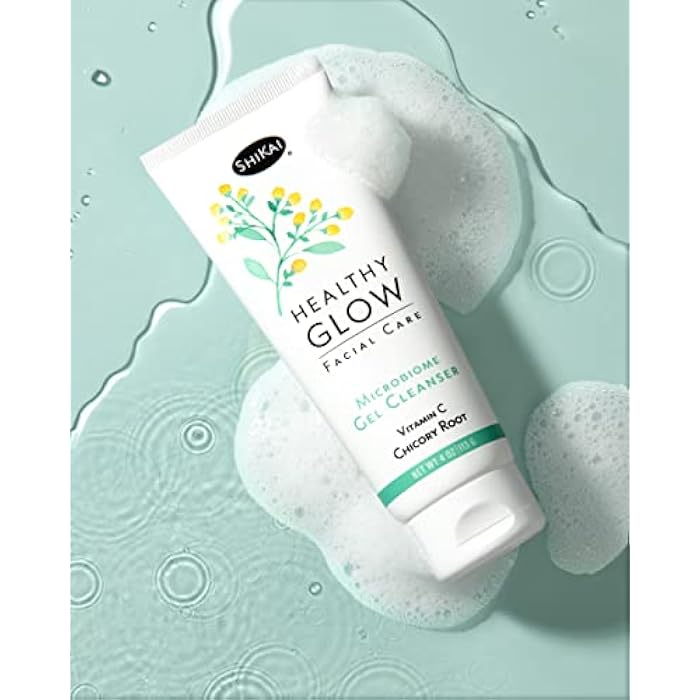 ShiKai Healthy Glow Microbiome Gel Face Cleanser (4oz) | Vitamin C for Even Skin Tone | Gentle for Daily Use | Nourish & Hydrate Dry Skin - Image 2