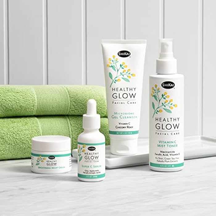 ShiKai Healthy Glow Microbiome Gel Face Cleanser (4oz) | Vitamin C for Even Skin Tone | Gentle for Daily Use | Nourish & Hydrate Dry Skin - Image 3