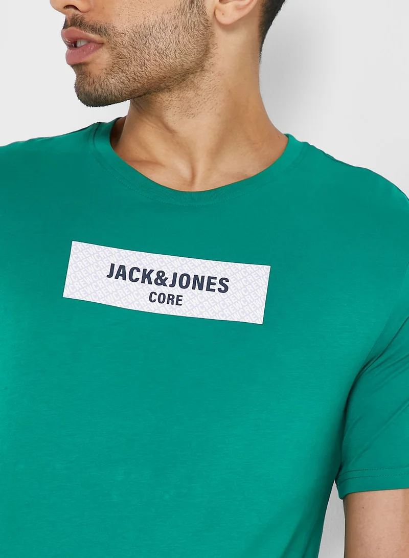 JACK & JONES Logo Crew Neck T-Shirt
