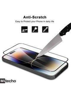 Mi techo Mi Techo Apple iPhone 15 Plus full coverage tempered glass screen guard and deep bass wireless bluetooth earbuds combo  - Image 4