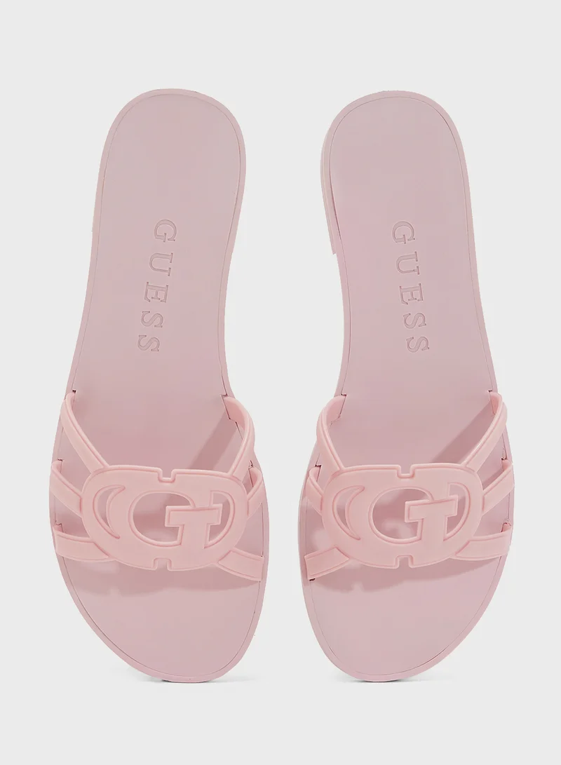 جس Multi Strap Low Heel Sandals