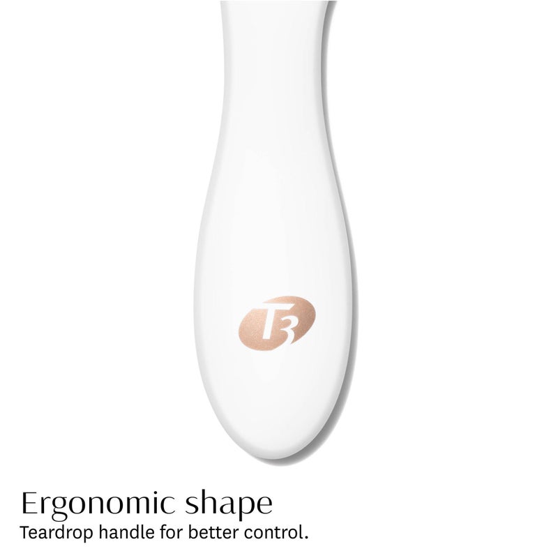 T3 Detangle Duo Brush Set | Detangling Brush and Shower Comb Set | Comb to Disperse Liquid & Brush to Detangle Wet Hair| For All Hair Lengths and Textures, white, 1 Count (Pack of 1) - Image 5