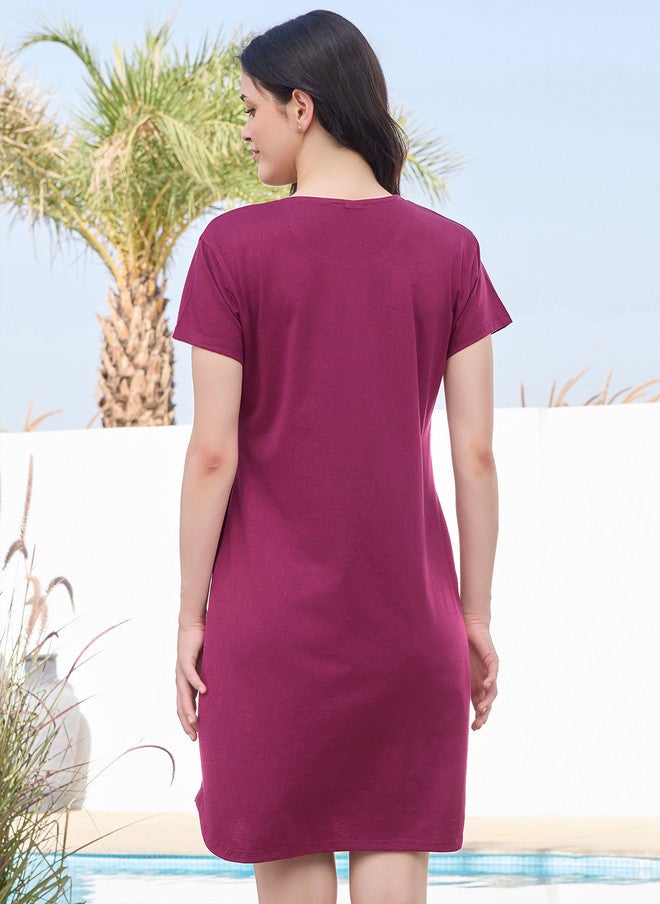 beebelle ETC X beebelle Women Typography Printed Nightdress - Image 5