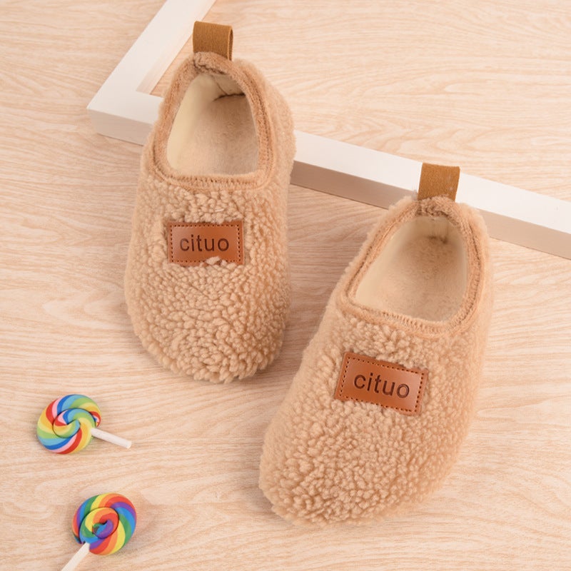 Ci Tuo Winter Children's Floor Socks Shoes - Fleece-Lined, Non-Slip, Soft Sole for Toddlers - Image 4