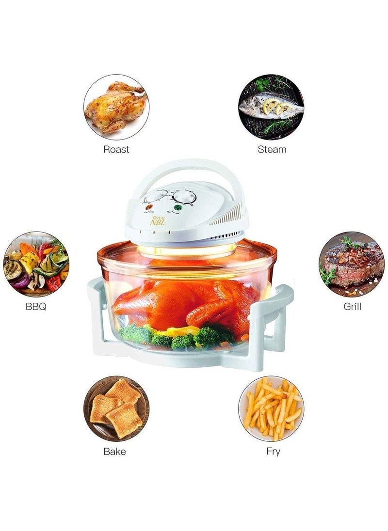 Turbo Convection Halogen Oven With Extender Ring 1200W