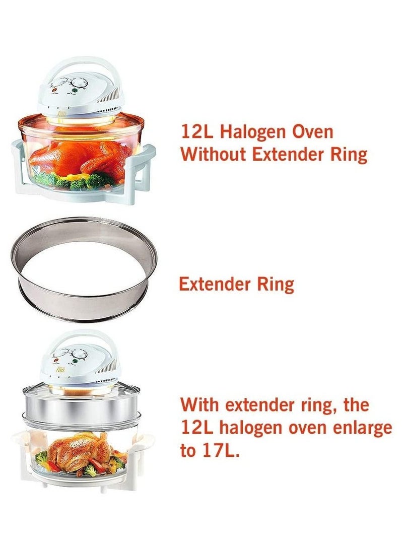 Turbo Convection Halogen Oven With Extender Ring 1200W