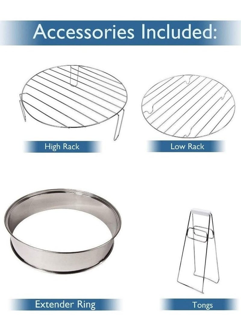 Turbo Convection Halogen Oven With Extender Ring 1200W