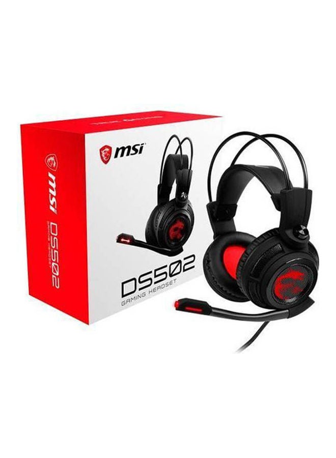 MSI Gaming Headset With Mic - Virtual 7.1 Surround Sound - Intelligent Vibration System Black