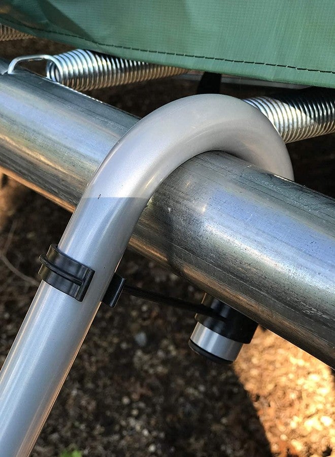 ترامبولينيبرو سلم ترامبولين من درجتين مع مزلاج أمان، شديد التحمل بدرجات عريضة - Image 5