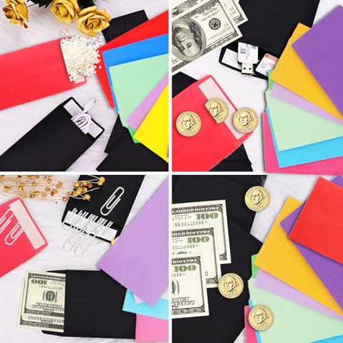xflyxin Cash Envelopes 100 packs 3.5x6.5 inches, white envelopes, coin envelopes, seed envelopes, colored envelopes Cash, suitable for budgets, checks, coins, jewelry, small items, Large, xf007 - Image 5