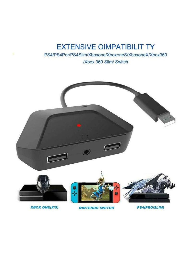Y&D Keyboard and Mouse Adapter with 3.5mm Audio Jack Compatible for Nintendo Switch, Xbox One, PS4, PS3. Perfect Games Like FPS, TPS, RPG RTS, etc.  - Image 3