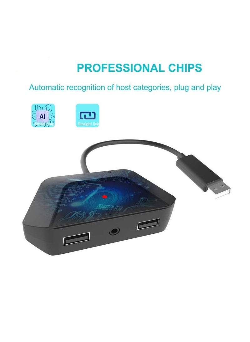Y&D Keyboard and Mouse Adapter with 3.5mm Audio Jack Compatible for Nintendo Switch, Xbox One, PS4, PS3. Perfect Games Like FPS, TPS, RPG RTS, etc.  - Image 4