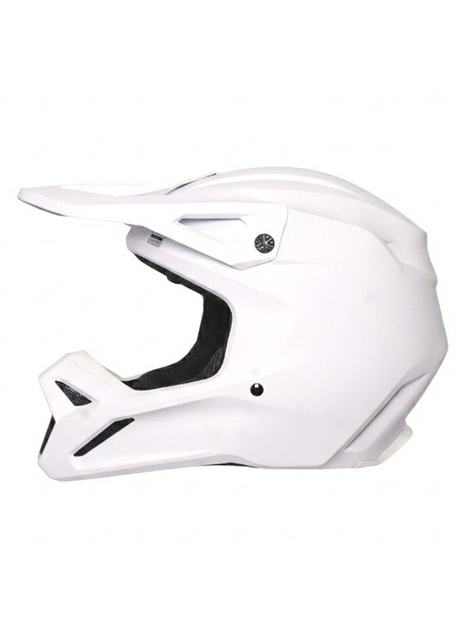 Fox Offroad  Fullface  Fox V1 Solid White MX Motocross Helmet - 836607 - Image 5
