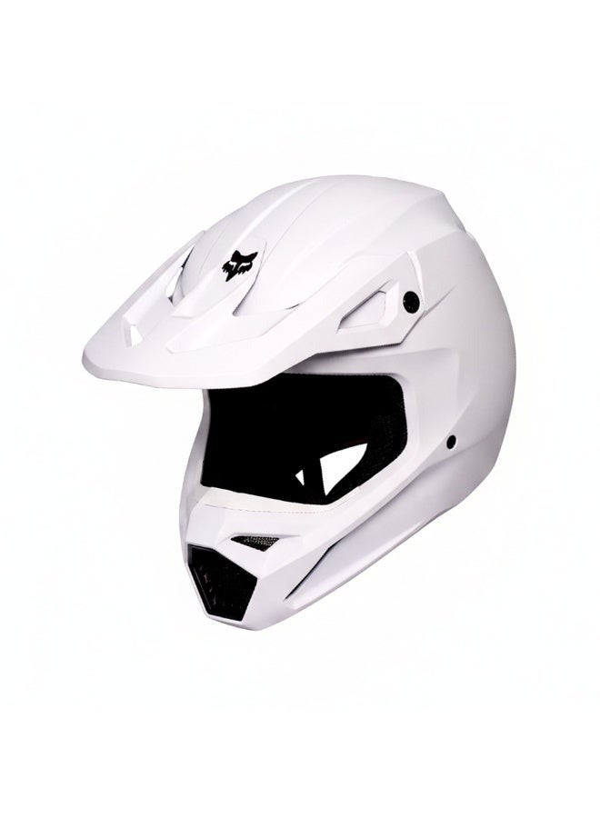 Fox Offroad  Fullface  Fox V1 Solid White MX Motocross Helmet - 836607 - Image 1