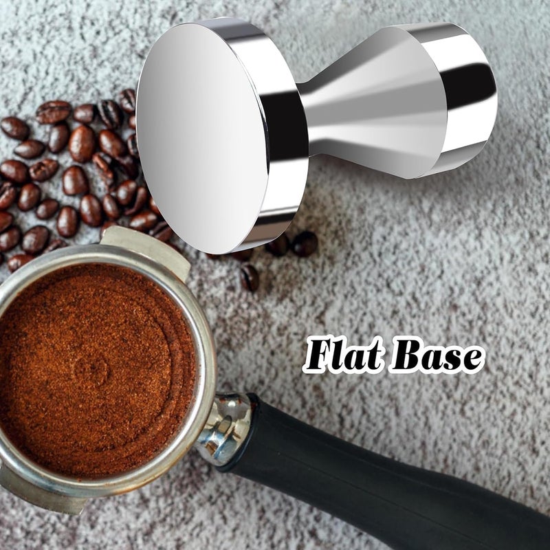 CozyNook 51mm Espresso Tamper – Stainless Steel Coffee Tamper with Flat Base, Heavy Duty Barista Tamper for Home Espresso Machine - Image 3