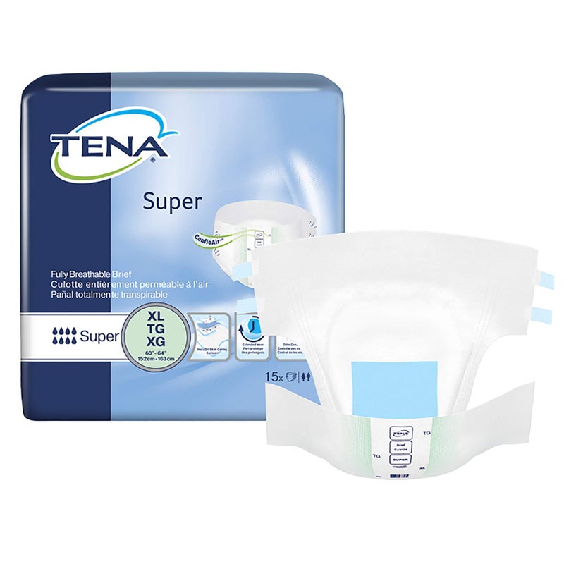 Tena ProSkin Super Adult Incontinence Brief XL Heavy Absorbency Overnight 68011 60 Ct - Image 3