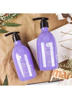 L LUSETA Biotin & Collagen Shampoo Conditioner Set,Thicking Shampoo for Hair Loss & Fast Hair Growth, Sulfate & Paraben Free, Keratin & Color Safe, 2×16.9oz 